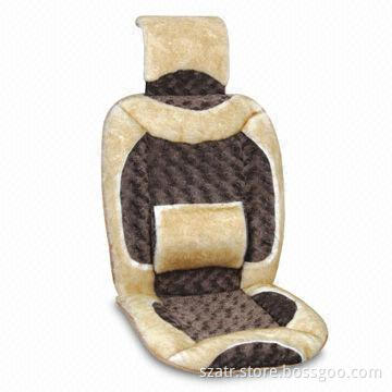 Car Cushion, Made of Artificial Woolen, Available in Yellow and Blue